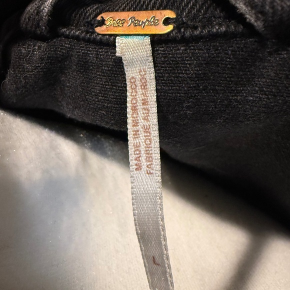 Free People Black Denim Jacket - Picture 6 of 6